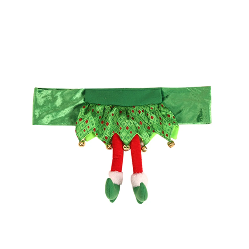 

Christmas Chair Festive Slipcover Holiday Chair Cover For Christmas Dining Protector Removable Back Covers Party Kitchen Seat