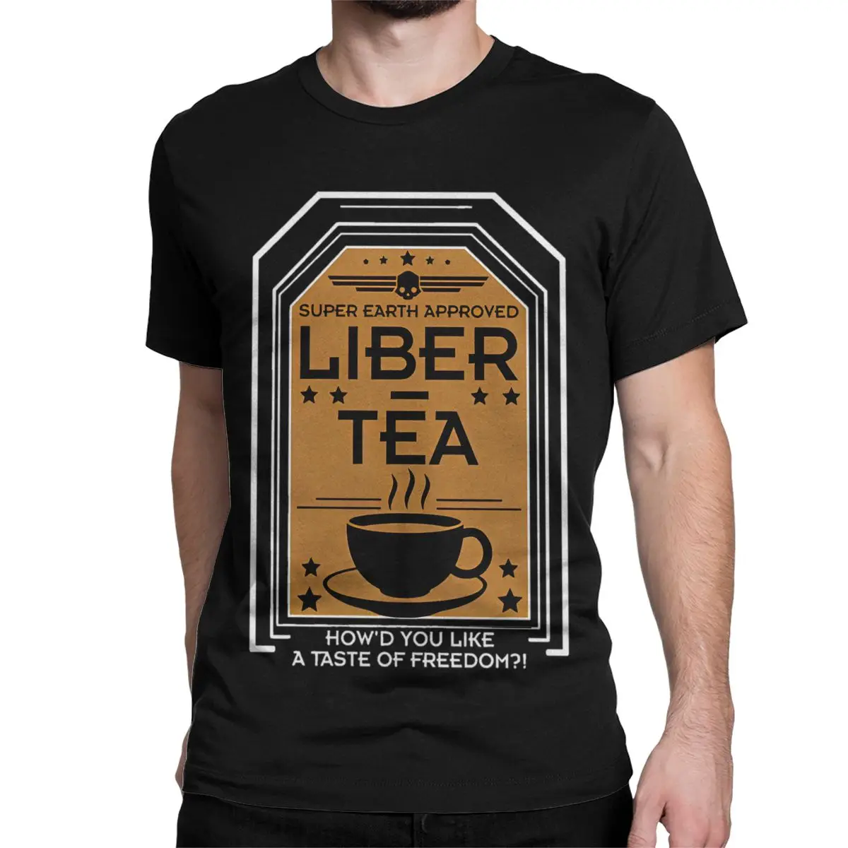 Men Women Helldivers Liber Tea T Shirt Game Super Earth Cotton Tops Funny Short Sleeve Round Neck Tee Shirt Classic T-Shirts