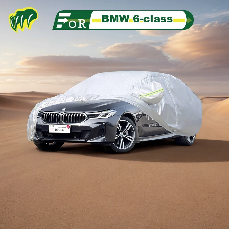 

For BMW 6-class GT 630i Hatchback Car Cover Waterproof Outdoor Cover Sun Rain Protection with Lock and Zipper Door