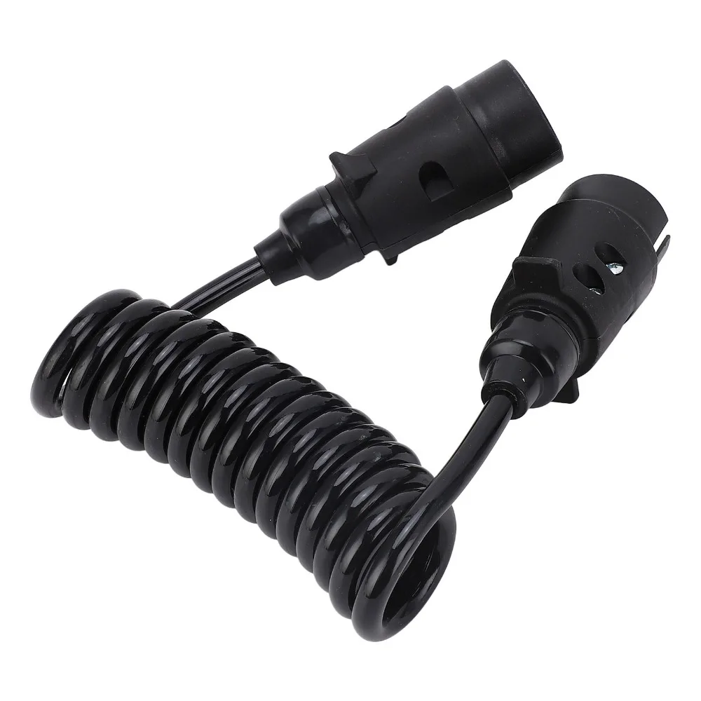 

Durable 12V/24V Trailer Spring Wire 2M 7 Core Trailer Coil Cable Towing Coiled Wire Boats