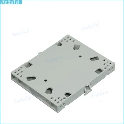 High Quality 10pcs/lot Small Fiber Splice Tray for 12 Cores FTTH Fiber Optic Cassette Optic Cable Protection Box FTTH Tool
