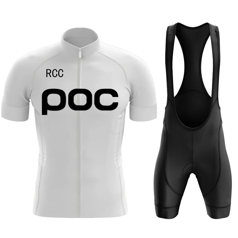 2024 Wielerjersey Set Rcc Poc Heren Fietsleding Zomer Fietspak Met Korte Mouwen Ropa Ciclismo Hombre