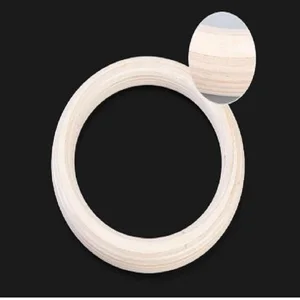 Nhẫn phòng tập thể dục bằng gỗ và gỗ di động, thiết bị tập thể dục, phòng tập thể dục, sức mạnh vai, nhà, đào tạo, crossfit, 1.1 8 Bộ dụng cụ thể dục tại nhà bán hàng chính - №4