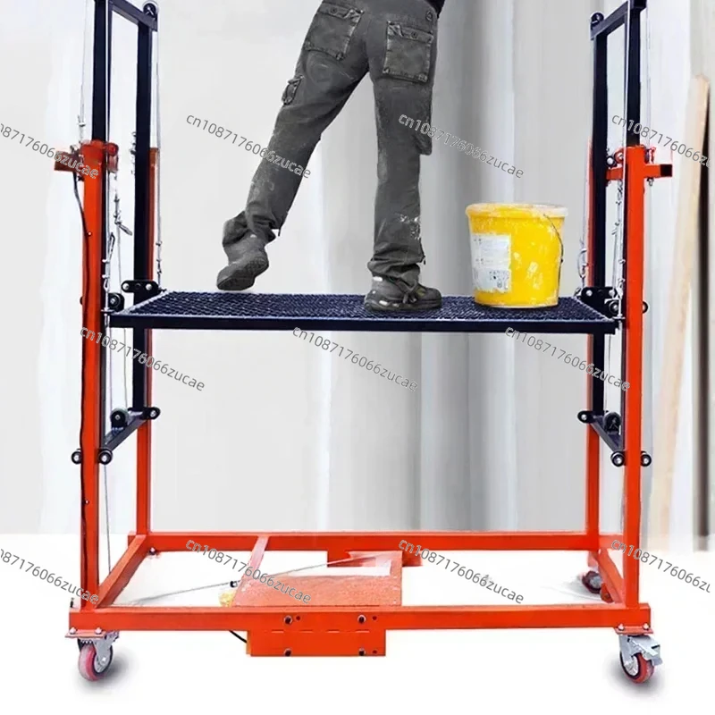 Lifting Scaffolding 2M Automatic Folding Mobile Remote Control Indoor Construction Site Decoration Shelf New Lift Pla