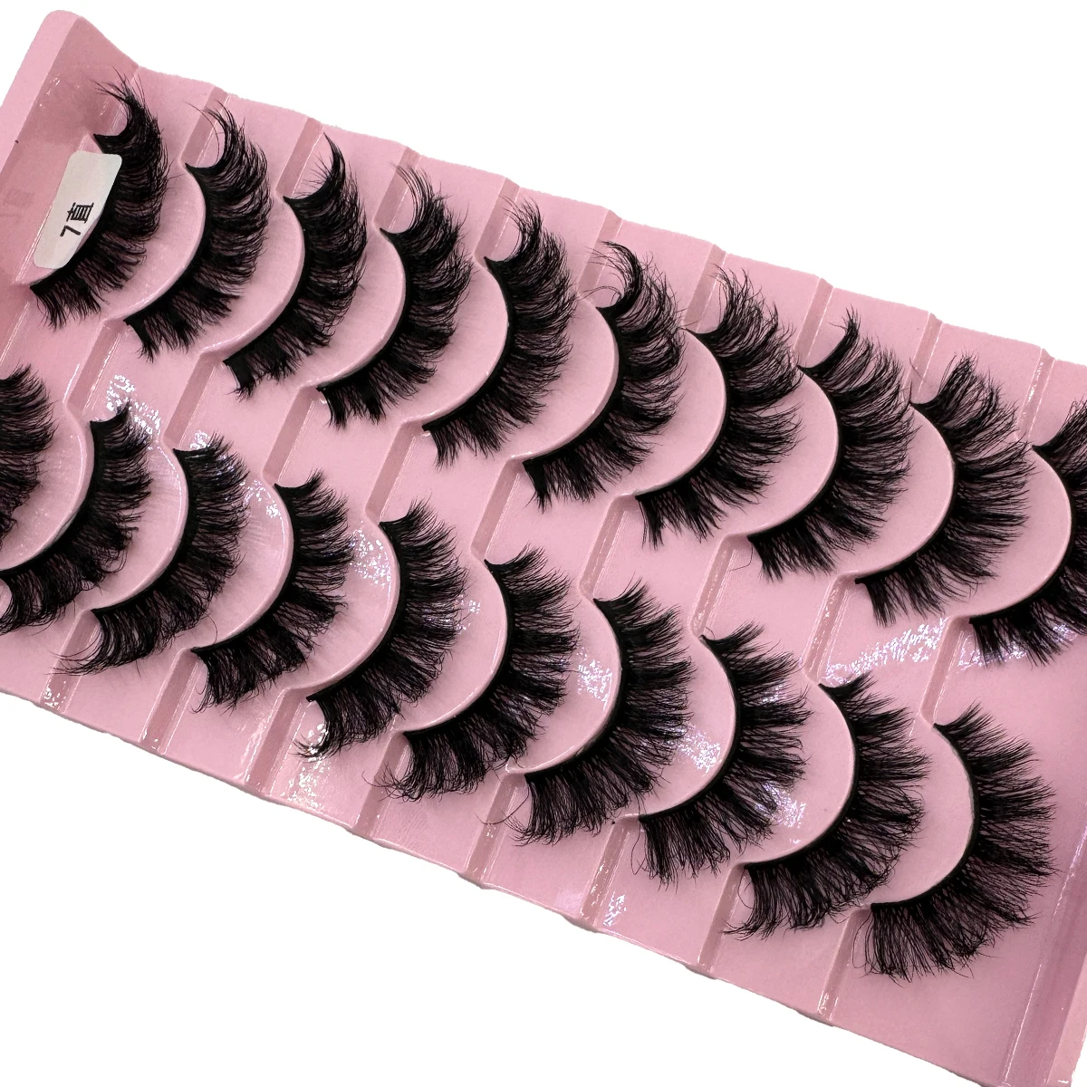 رموش اصطناعية رقيق دراماتيكية ثلاثية الأبعاد رموش بالمنك المزيفة حزمة طويلة فاخرة مجعدة شريط ناعم رموش اصطناعية 10 أزواج عبوات متعددة