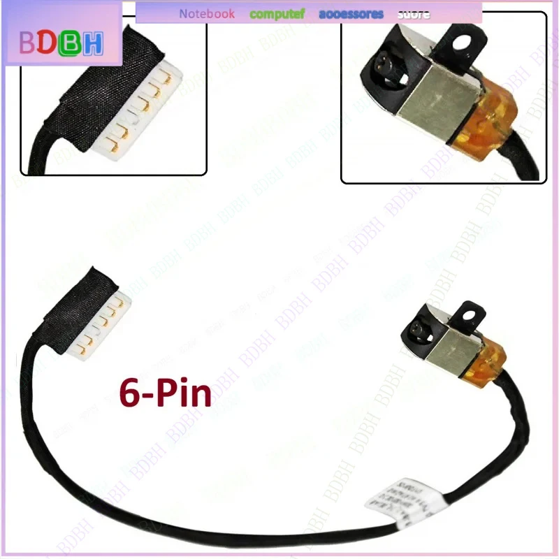 For Dell 0R6RKM Inspiron 17-5765 17-5767 DC Power Jack Charging Cable DC30100ZM00