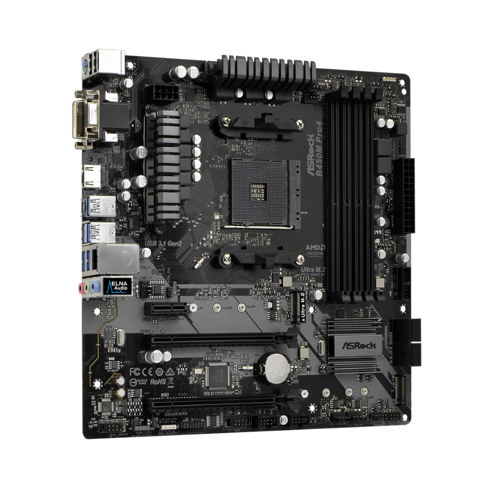 ASROCK製 新品 B450M PRO4 AMD B450 マザーボード AM4対応 DDR4 Ryzen