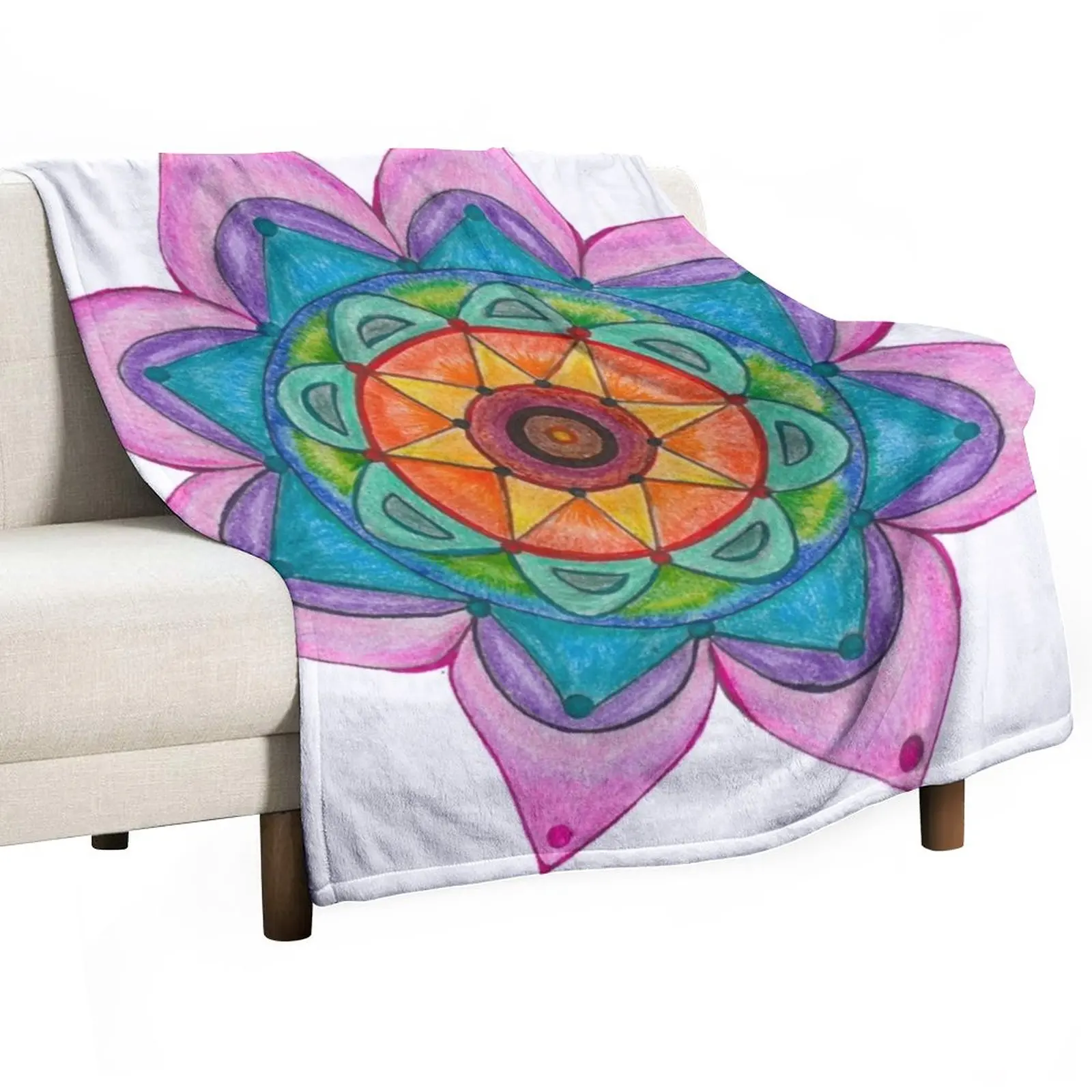 

Cosmic Mandala Throw Blanket Decorative Sofa Blanket Softest Blanket Thin Blankets manga