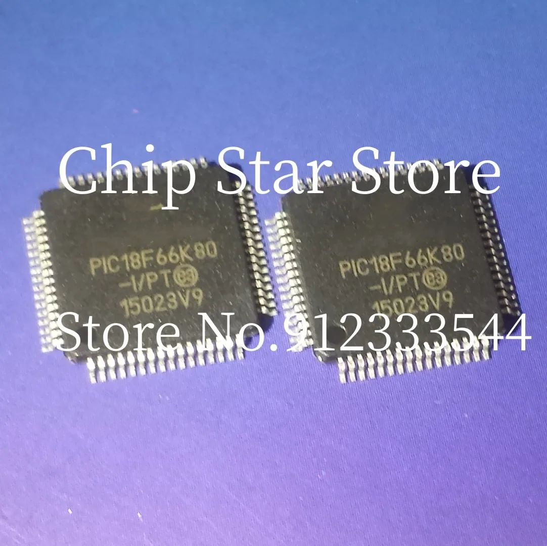 2-50pcs  PIC18F66K80-I/PT  PIC18F66K80  TQFP64   8Bit MCU Flash Microcontroller  100%New And Original