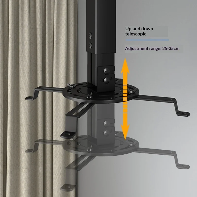 2026 Multi Claw Projector Ceiling Mount Stand Aluminum Alloy& Telescopic Height Hanger Bracket for Acer BenQ Optoma Projector