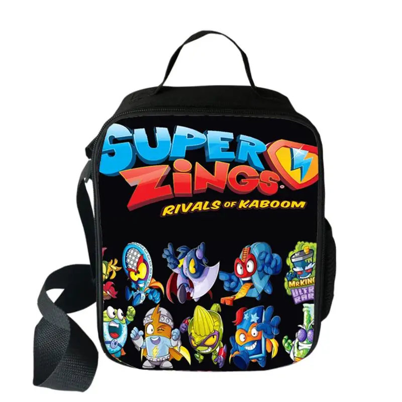 Classic Popular Crossbody Super Zings Lunchbox Thermal insulation Food Lunch Bag 3D Printed Picnic Insulated Handbags Ice Bags