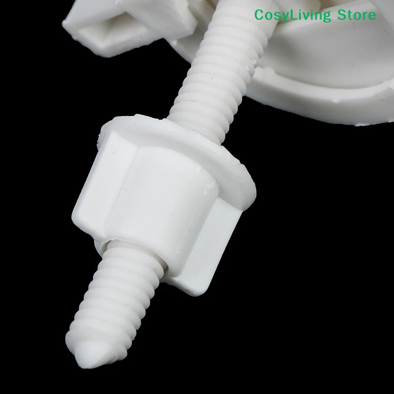 1Set/2Pcs Plastic Toilet Seat Screws Fixings Fit Toilet Seats Hinges Repair Tools