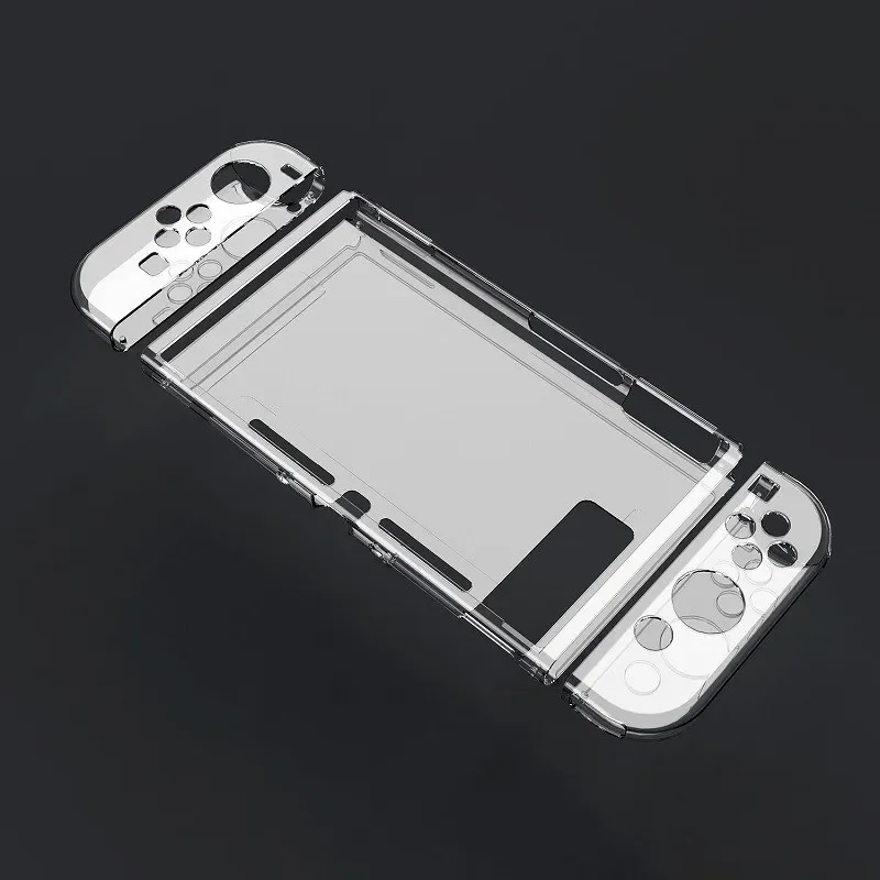 3-in-1 Transparente TPU-Hülle für Nintendo Switch Schutzhülle Schutzschale Split Skin Daumengriffe für Switch-Zubehör – Detail 3