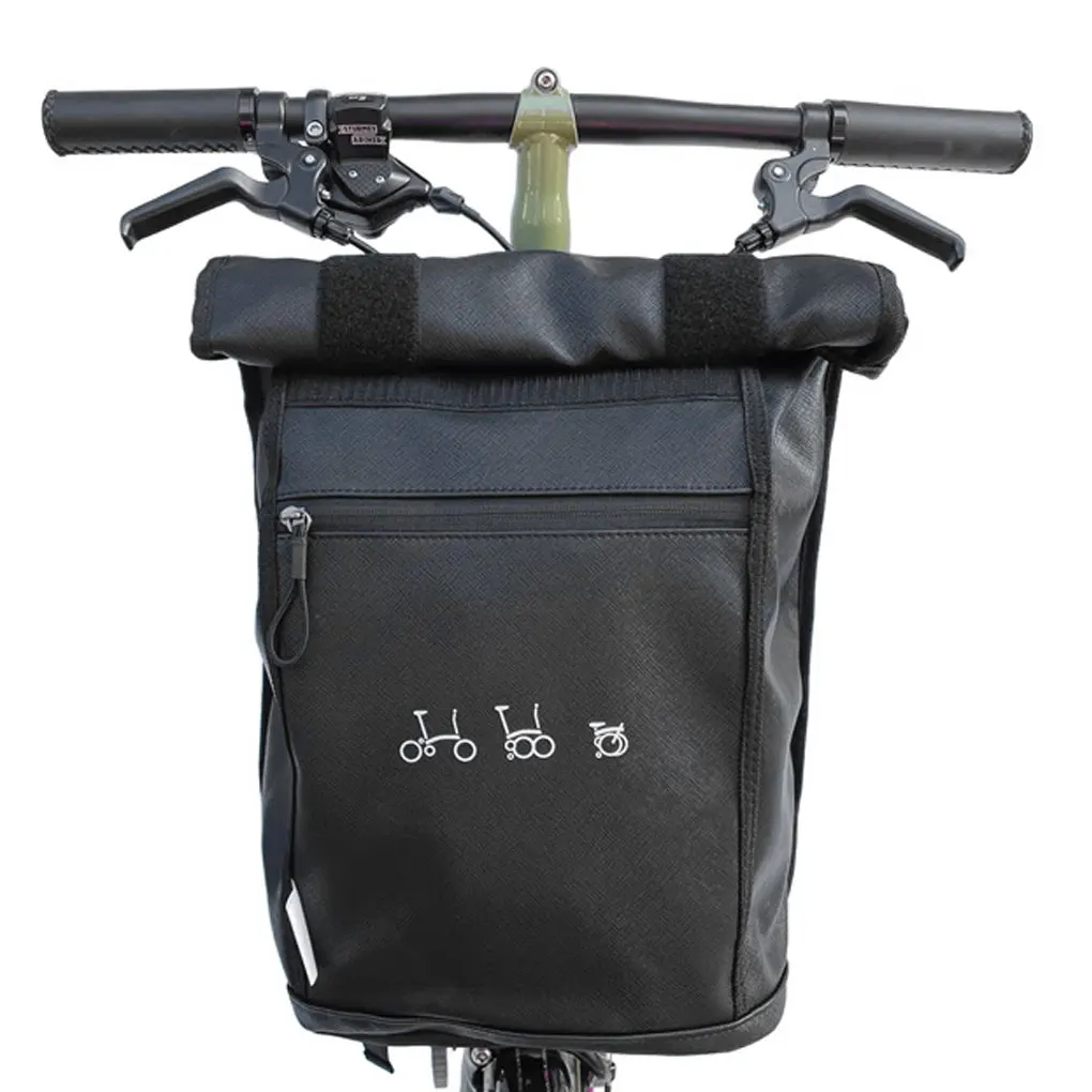 

Black Front Carrier Backpack For Bicycles - Easy Installation Large Capacity Daily Backpack