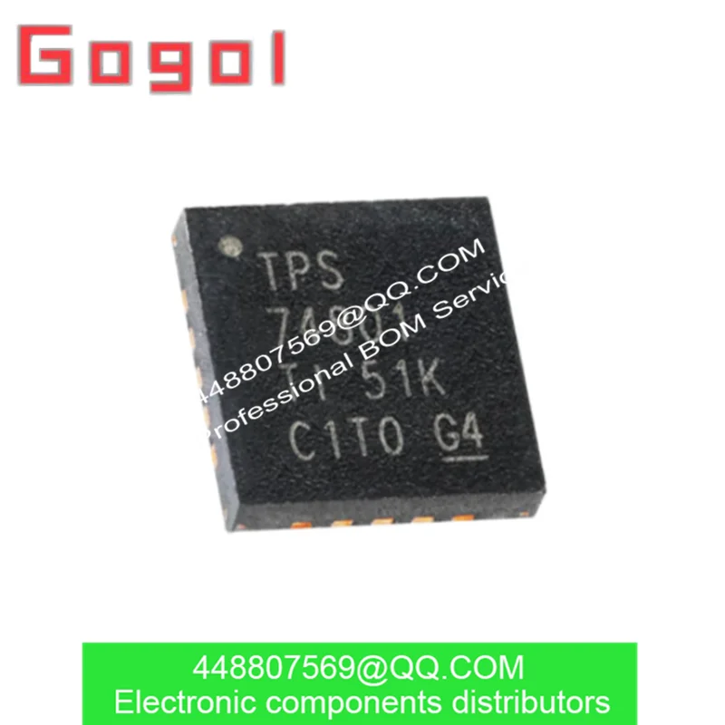 Chip regulador lineal de baja caída, chip TPS74801RGWR TPS74801 VQFN-20 1.5A, 100%New 5Pcs