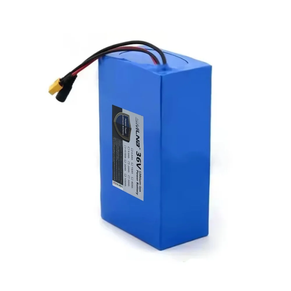 10S5P 36V 20Ah Lithium Ion Battery Pack for Electric Scooter with Built-in BMS 1000W Motor - Rechargeable Battery for Electric T