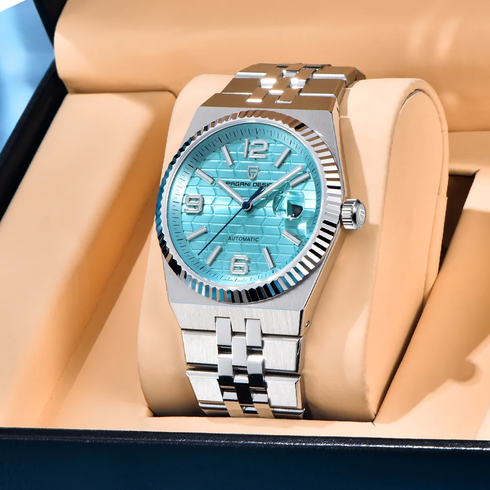 PAGANI DESIGN New Men's Watch Fully Automatic Business Watch 100M Waterproof Stainless Steel Men's Watch Exquisite Gift Box