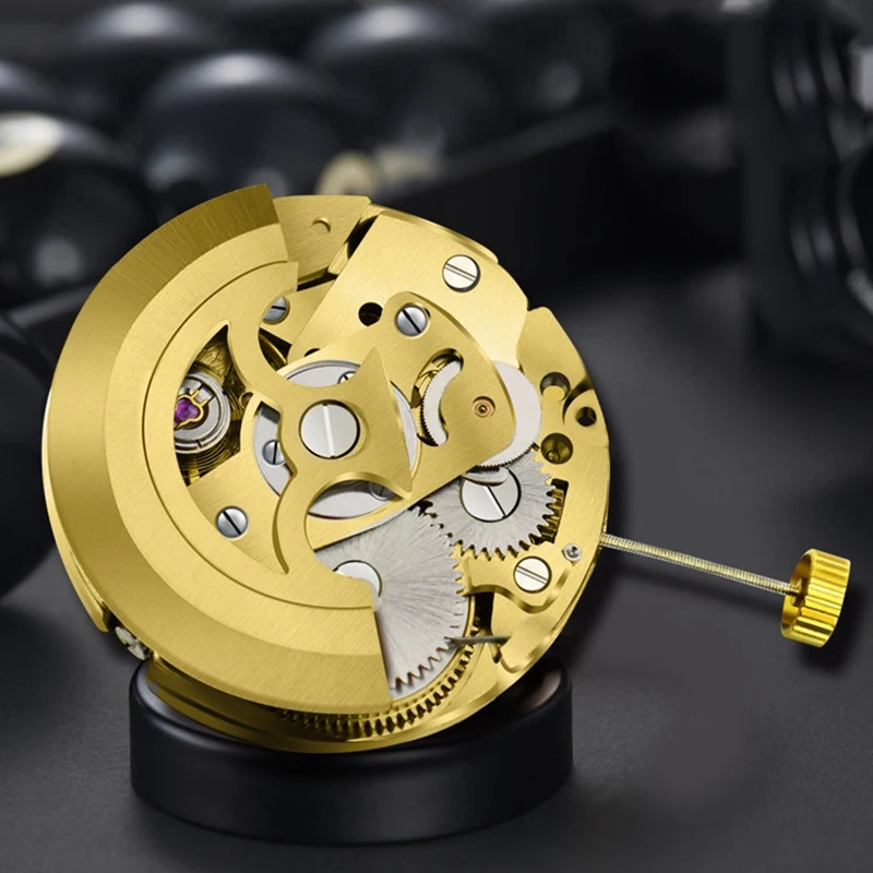 Gold Skeleton 2004 Movement Ordinary Pendulum Adjustment Radiation Pattern Fully Automatic Watch Movement