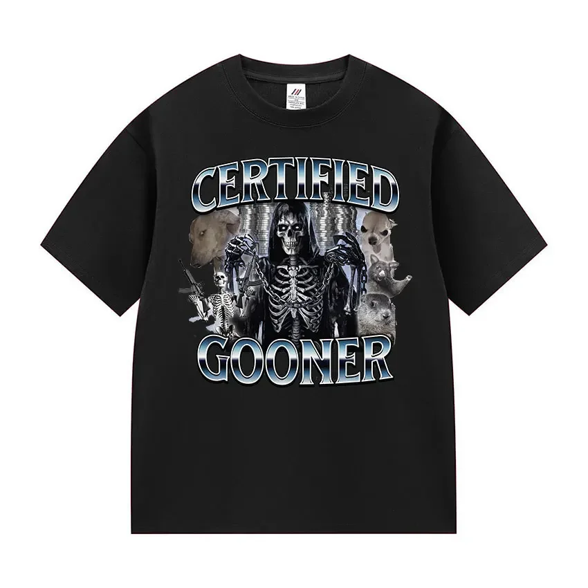 

Забавная сертифицированная мужская футболка Gunman Screaming possum Meme в стиле ретро с короткими рукавами и круглым вырезом, футболка из 100% чистого хлопка