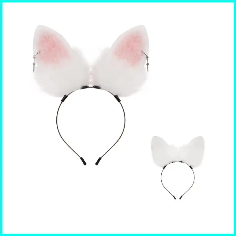 Coelhos orelhas headbands orelhas coelho peludo bandana festa halloween baile cosplay traje acessórios para o cabelo