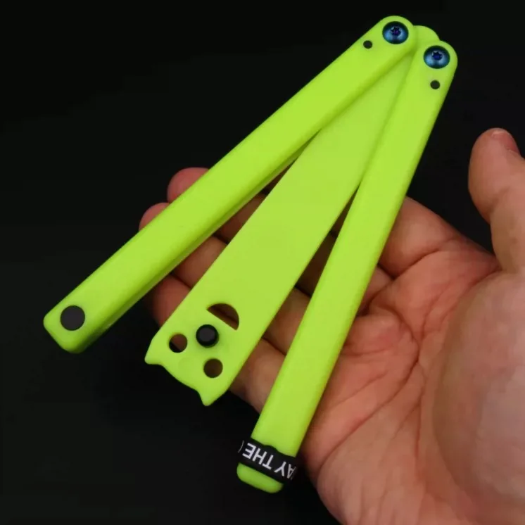 

APOCALYPSE TIANQI Squid V2 Балисонг с пластиковой рукоятью для тренировок, безопасный для использования на улице, EDC