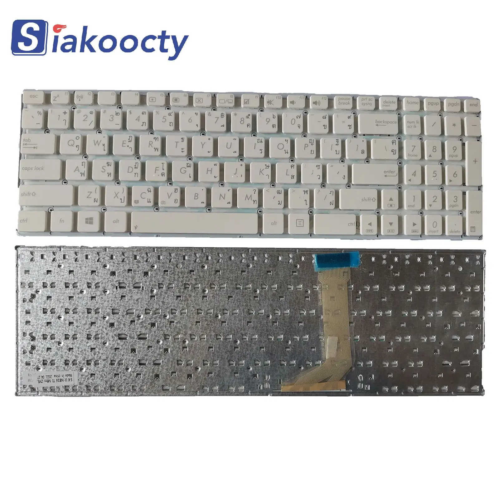 

For Asus VivoBook X556 X556U X556UA X556UB X556UF X556UJ White TI Notebook Keyboard