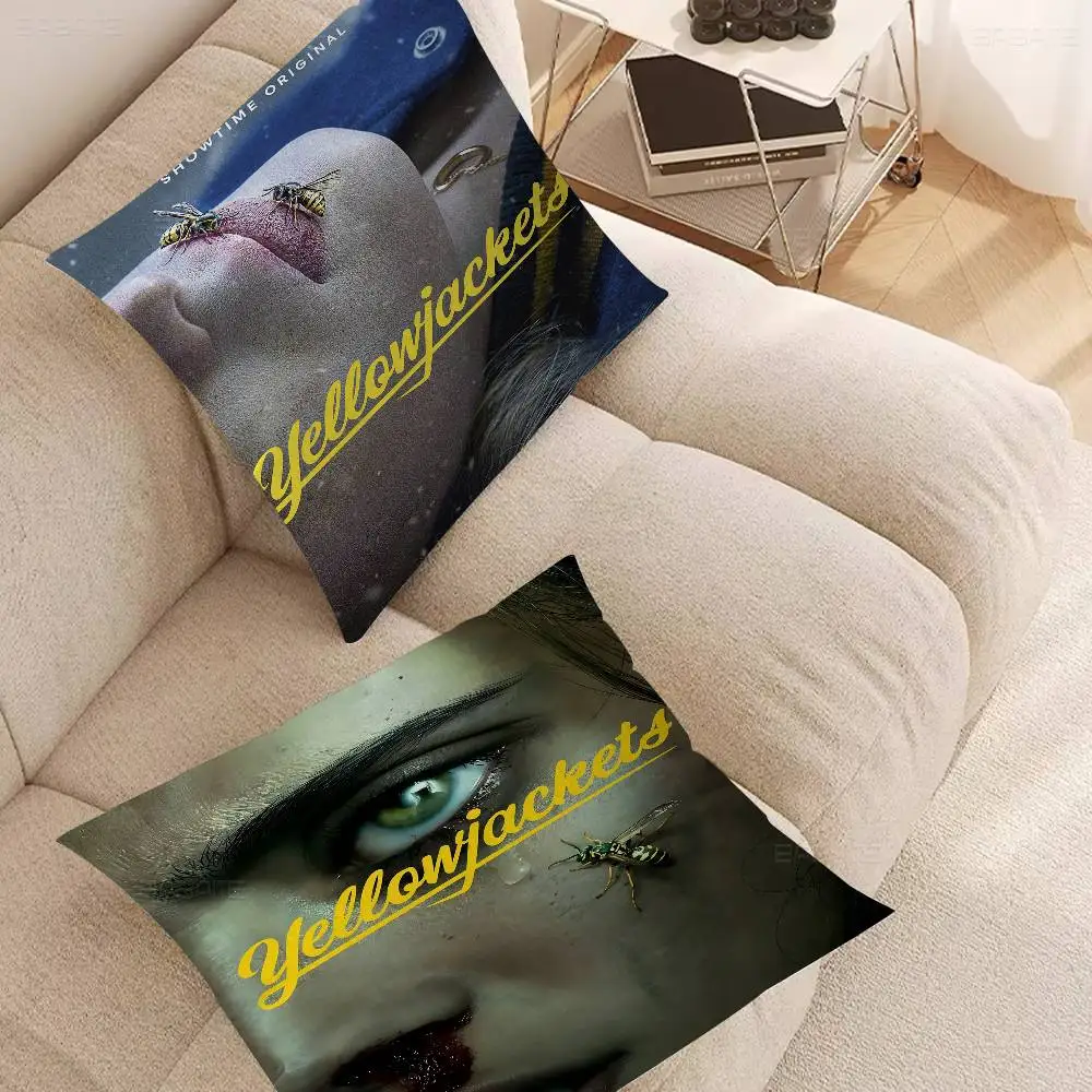 Psychological Horror Series Yellowjackets Pillow Cover For Bedroom Room And Living Room Sofa Decorative Cushion Cover