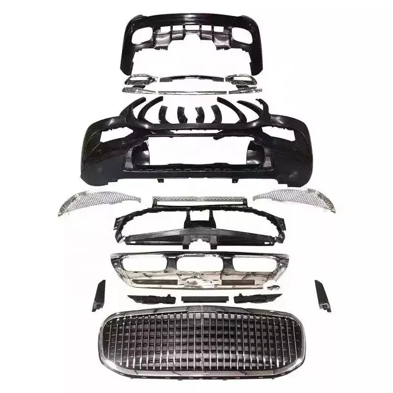 

Best-selling pp Auto Parts for GLS W167 20-22 Modified for Body Kit Front and Rear Bumper Grid Grille