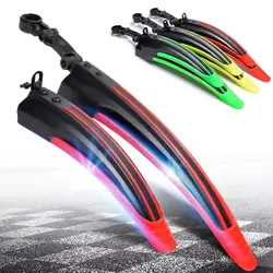 Frente plástico e traseiro Mudguard Set, elegante, Mountain Bike, bicicletas, 2pcs