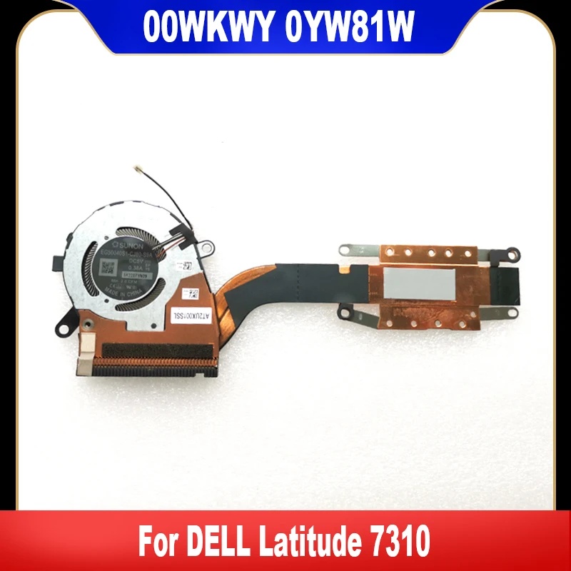 00WKWY 0YW81W New Original For DELL Latitude 7310 2 In 1 Laptop Cooling Fan Cooler Fan 0WKWY CN-00WKWY YW81W CN-0YW81W Heatsink