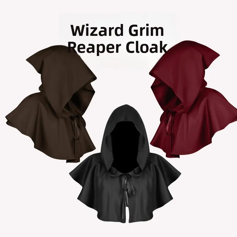 Adult loween Costume Bla Witch's Robe  Outfit Death God  Witch Long Sve Polyester Fiber Dr
