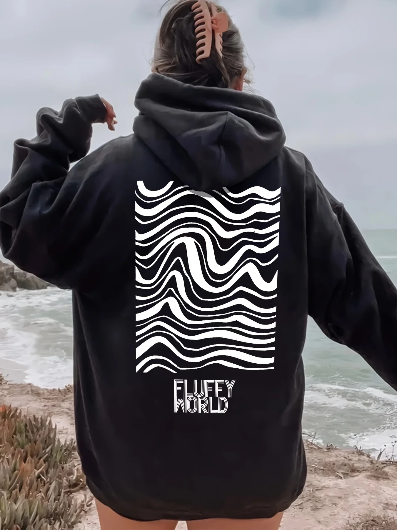 

Graphic Printing Autumn and Winter Pure Cotton Men's and Women's Hoodies Casual Outdoor Street Sports Training Brand Trend