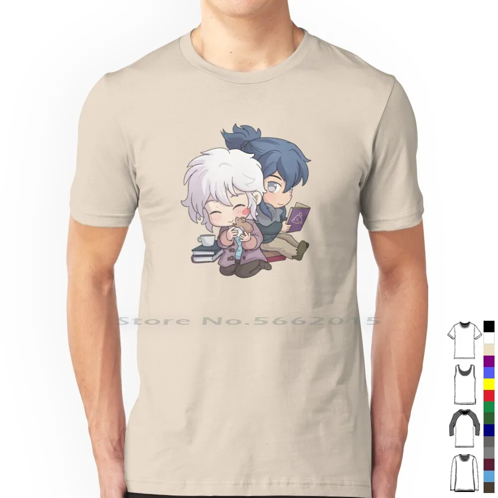 No. 6-Shion And Nezumi T Shirt 100% Cotton Nezumi Shion Number Six No 6 Yaoi Boys Love Cute Chibi Kawaii Japan Anime Manga