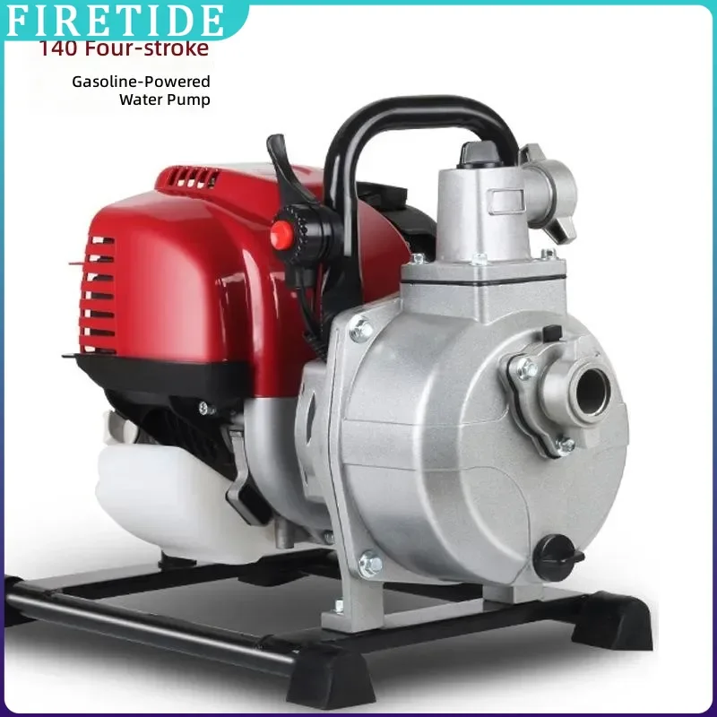 Portable 4‑Stroke Self‑Priming Water Pump High Pressure Supercharging Mini Pump For Agricultural Farm Irrigation Drainage Water