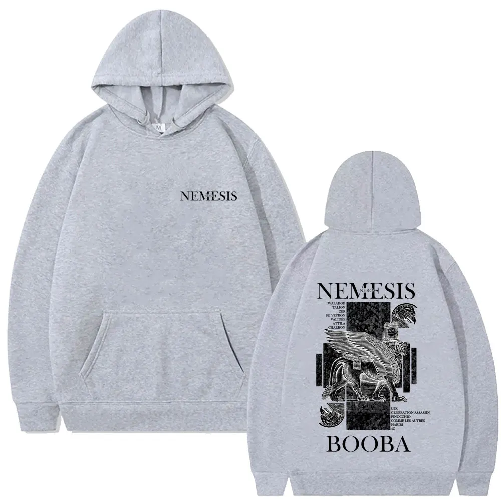 Sudadera con capucha gráfica del rapero Nero Nemesis Album para hombres y mujeres, moda Hip Hop, música Pop, chándal con capucha, sudaderas con capucha de lana Vintage informales para hombre