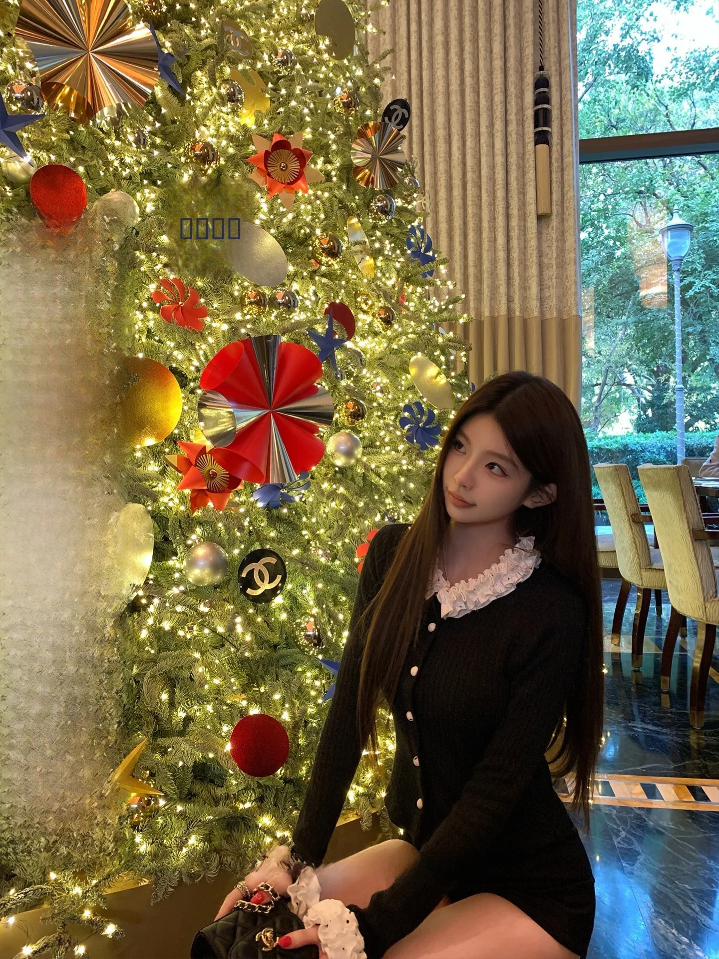 

Miss Hera Miu Polka Dot Long Sve Knitted T-irt Pleated Design Regular Fit Women's Faion Spring Autumn Chinese Brand