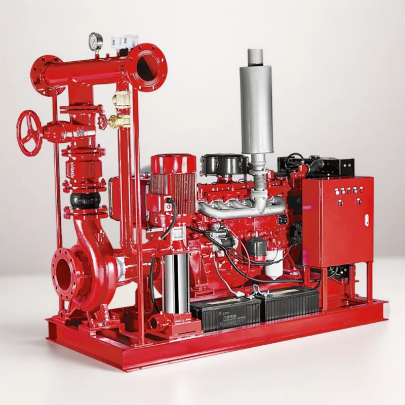 High-Pressure Engine Driven Fire Pump Multistage Marine Fire Fighting Equipment with Control Panel OEM Supported