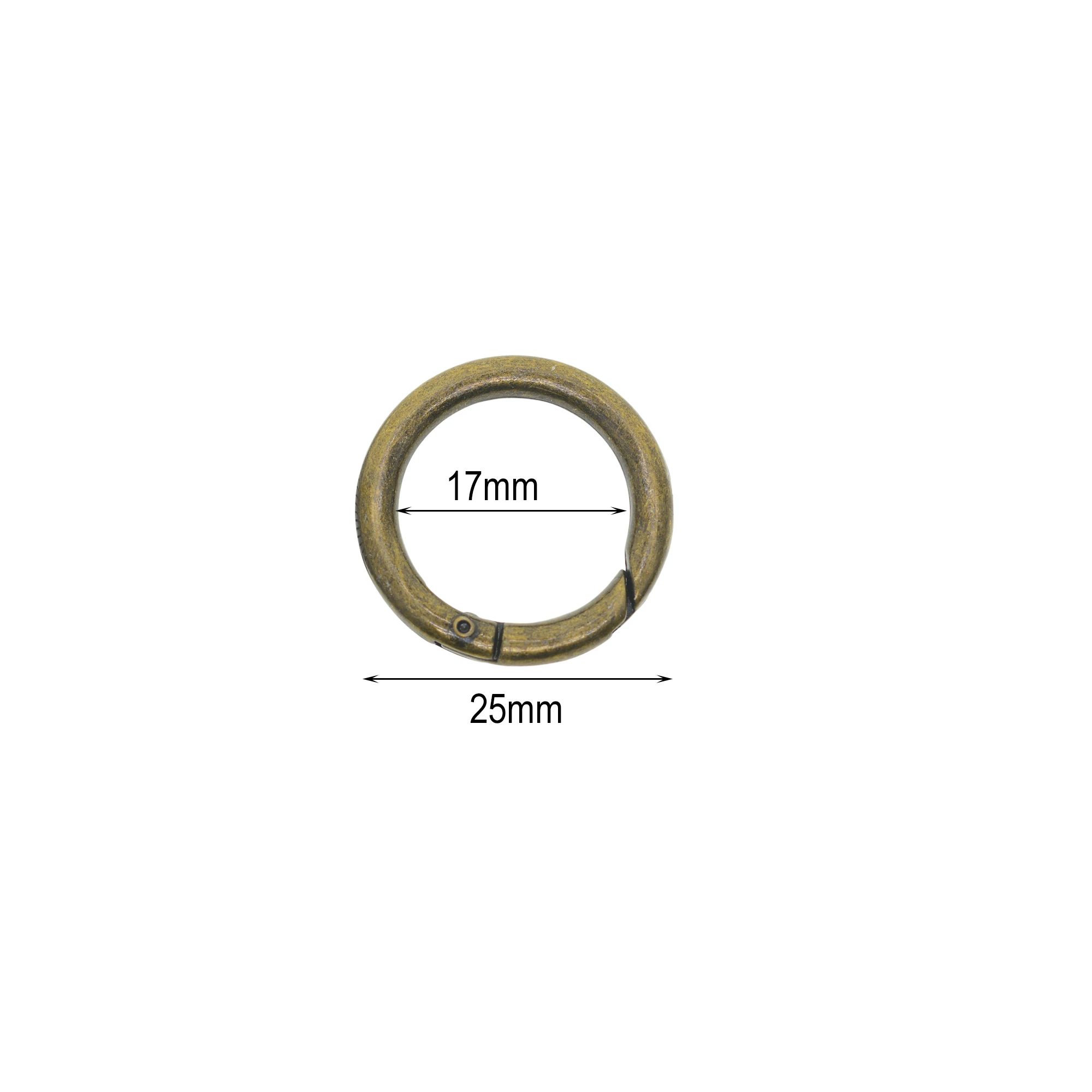 10 Pcs Small Bronze Alloy Snap Spring Clips