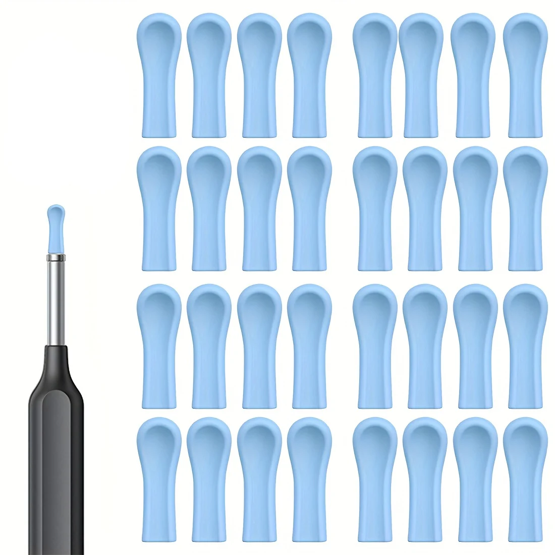 

Silicone Ear Spoon Replacement Tips, Universal Wax Removal Spoon, Reusable and Washable, No Electricity or Batteries Required