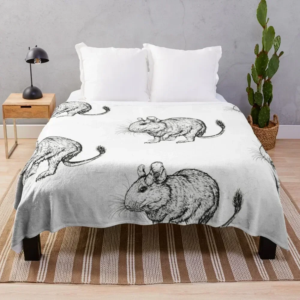 

Degu Throw Blanket wednesday Vintage Blankets