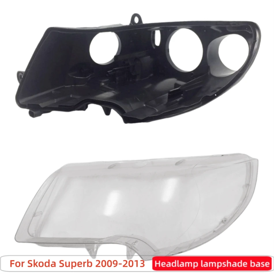 For Skoda Superb 2009 2010 2011 2012 2013 Articles Cars Base Head Lamp Shell Headlight Back Housing Holder Headlamp Cover Lens