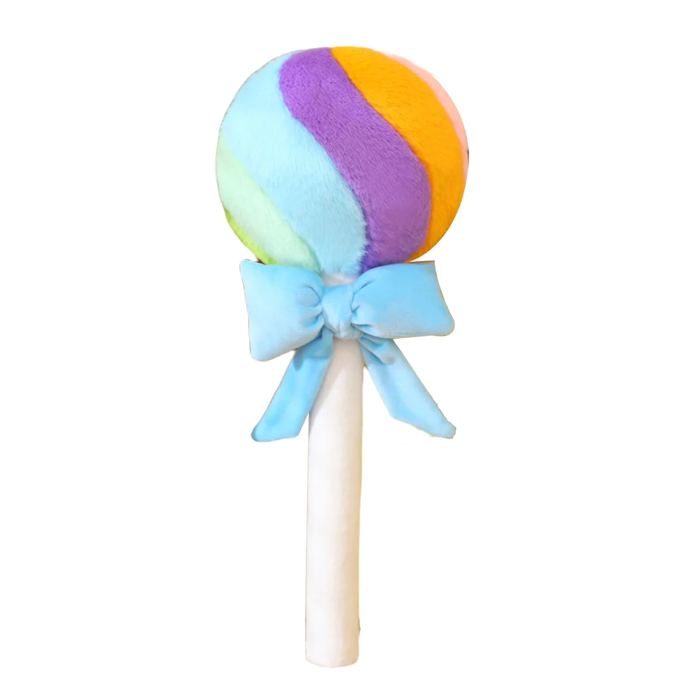 New Creative Candy Doll Soft Stuffed Cartoon Lollipop Plush Toy Colorful Sweet Girls Bedroom Sofa Pillow Cushion Birthday Gift