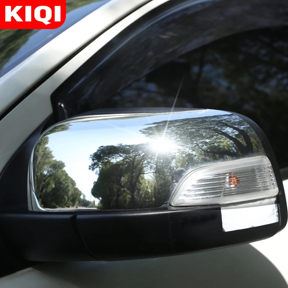 KIQI 2Pcs/Set ABS Car Rear View Side Mirror Cover for Ford Ranger 2015 2016 2017 2018 2019 2020 Rearview Mirror Covers