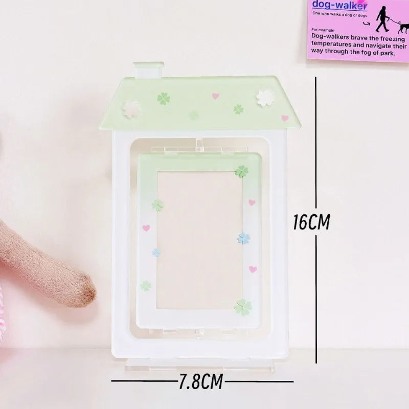 2024 INS Simple Wind Hot Selling Small House Rotary Card Card Brick Small Card Polaroid Desktop Card Sleeve Card Card