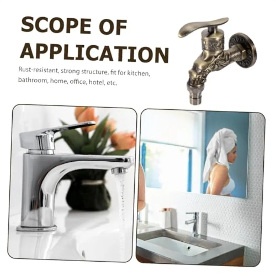 صنابير حوض النحاس الحائط صنبور المياه غسل هاين صنبور المياه الكلاسيكية الحنفية العتيقة بالوعة في الهواء الطلق حديقة واحدة الباردة G 1 2