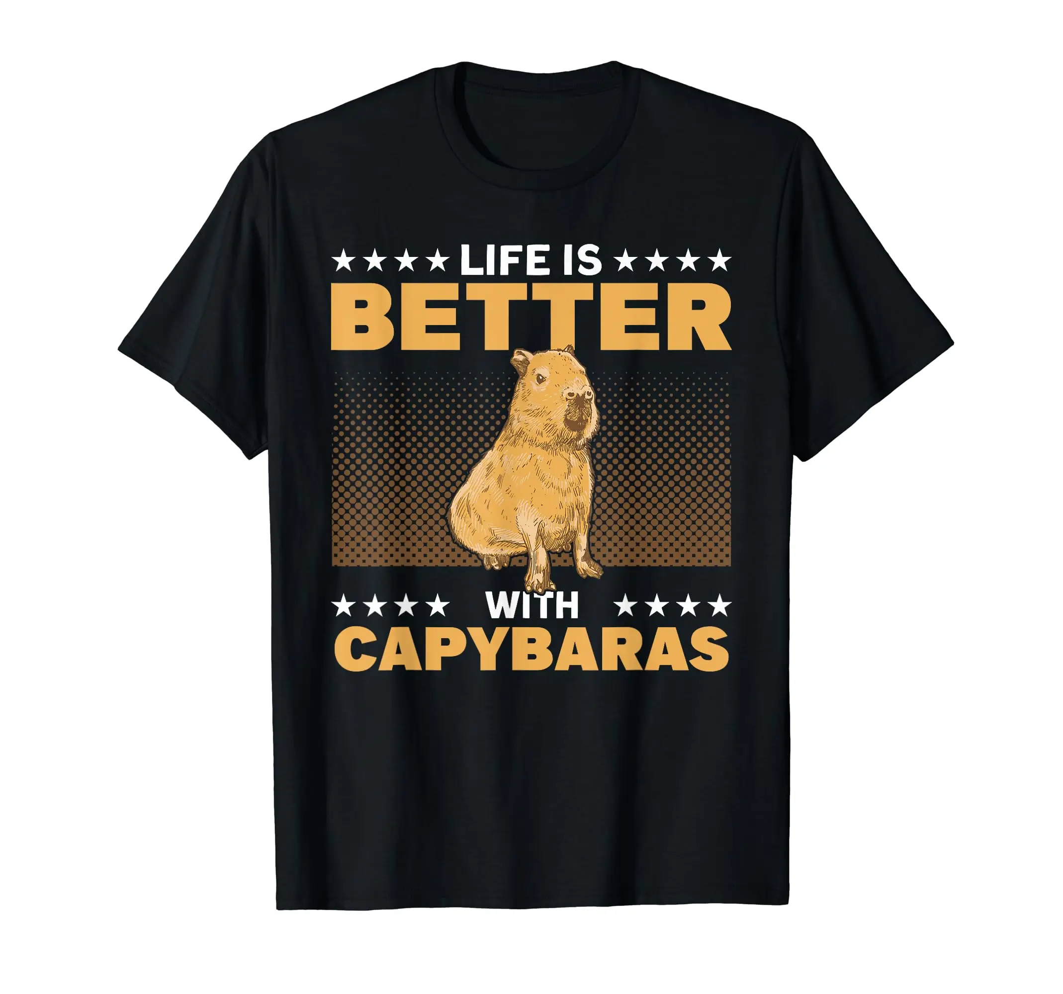 Life Is Better With Capybaras Capy Capybara T-Shirt Classic Logo T Shirt and Stickers, Unisex Adult T Shirt Collection