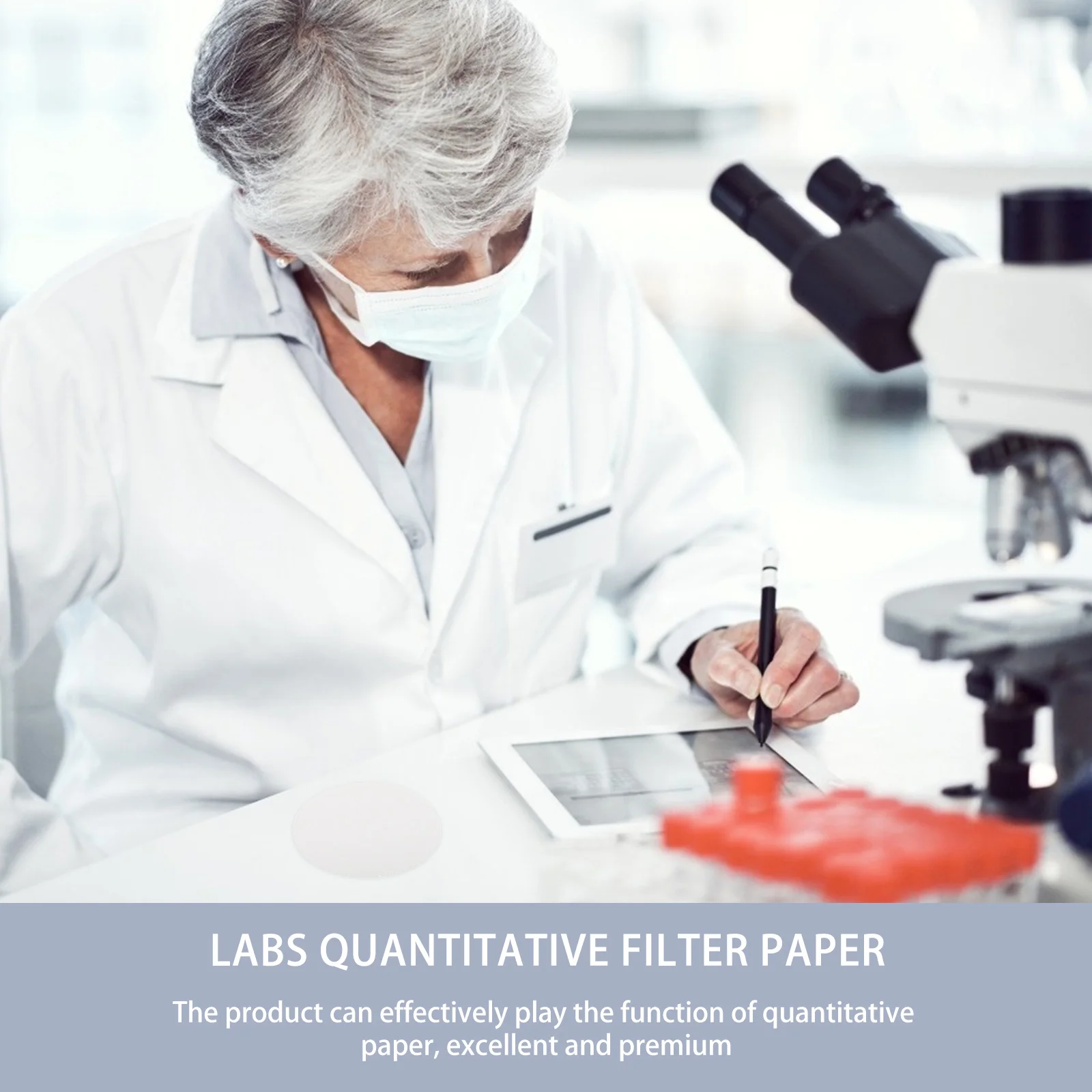 

100 Sheets Paper Durable Laboratory Quantitative Experiment Water Absorbent Paper Papers for Quantification