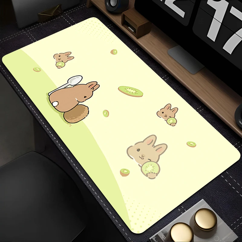 Mouse Pad PC Accessories Keyboard Pad Office Desk Mat Anti Slip HD Mousepad Rubber Tablet Pad Bunny Rabbit Gaming Extended Pad