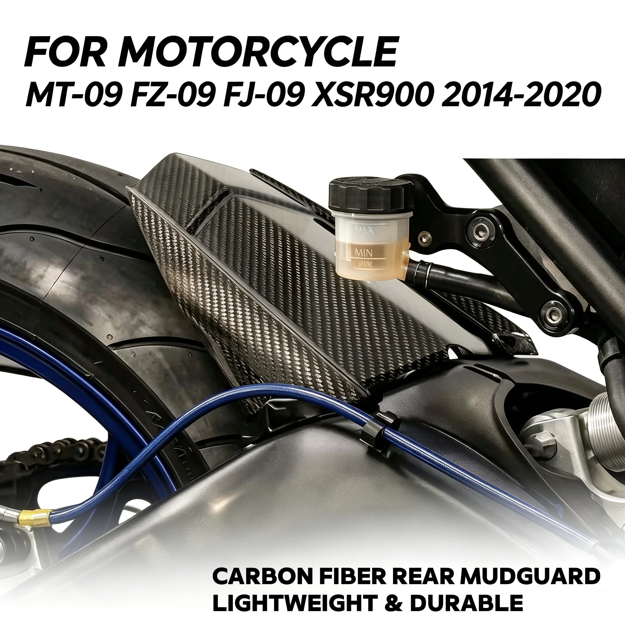 ForMT-09 FZ-09 FJ-09 Tracer XSR900 2014-2020 motorcycle rear mudguard carbon fiber sand deflector fairing accessories
