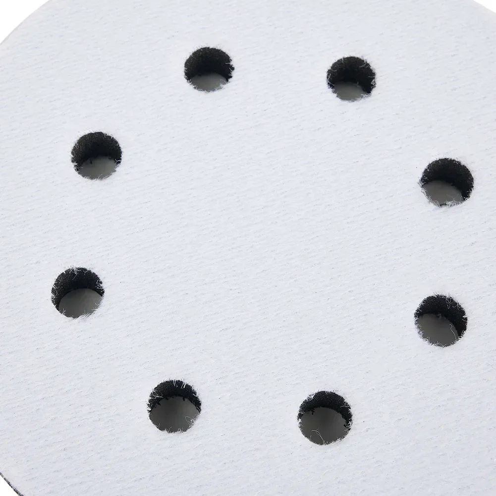 1pc 125mm 8 Holes Interface Pad Hook And Loop Soft Sponge Cushion Buffer Pads For Sanding Disc Sander Pads